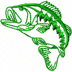 Fishes Embroidery Design 12 Fishes Embroidery Design 12